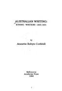 Cover of: Australian writing: ethnic writers, 1945-1991