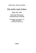 Cover of: Ich sterbe mein Leben by Yvan Goll