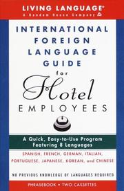 Cover of: International Foreign Language Guide for Hotel Employees Course