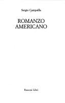 Cover of: Romanzo americano by Sergio Campailla