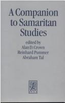 Cover of: A companion to Samaritan studies