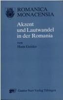 Cover of: Akzent und Lautwandel in der Romania