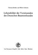 Lebensbilder der Vorsitzenden des Deutschen Beamtenbundes by Thomas Kröker