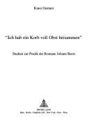 Cover of: Ich hab ein Korb voll Obst beisammen by Kuno Gurtner
