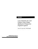 Cover of: Cost estimates for cost outlier cases under Medicare's prospective payment system