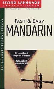 Cover of: Fast and Easy Mandarin (Living Language)