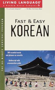 Cover of: Fast and Easy Korean (Living Language)