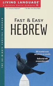 Cover of: Fast and Easy Hebrew (Fast & Easy