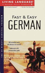 Cover of: Fast and Easy German (Living Language)