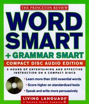 Cover of: LL Princeton Review Word Smart and Grammar Smart Compact Disc Audio Edition: How to Build an Educated Vocabulary