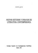 Cover of: Nuevos estudios y ensayos de literatura contemporánea