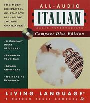 All-Audio Italian CD (LL(R) All-Audio Courses) by Living Language