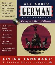 Cover of: All-Audio German CD (LL(R) All-Audio Courses)