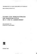 Cover of: Studien zur Werkstattpraxis der Barockskulptur im 17. und 18. Jahrhundert