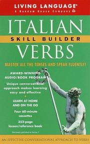 Cover of: Italian Verbs Skill Builder: The Conversational Verb Program (LL(R) Skill Builder Series)