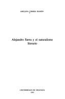 Cover of: Alejandro Sawa y el naturalismo literario. by Amelina Correa Ramón