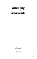 Cover of: Annus horribilis