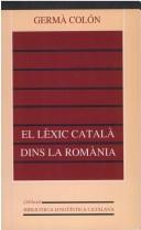 Cover of: El lèxic català dins la Romània