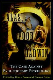 Cover of: Alas, Poor Darwin: Arguments Against Evolutionary Psychology