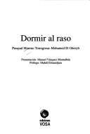 Cover of: Dormir al raso