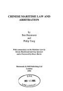 Cover of: Chinese maritime law and arbitration