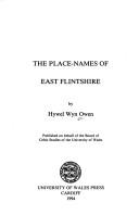 Cover of: The place-names of east Flintshire