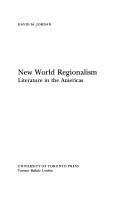 Cover of: New world regionalism: literature in the Americas