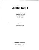 Jorge Tacla by Donald B. Kuspit