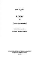 Cover of: Rimas by Lope de Vega