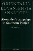 Cover of: Alexander's campaign in Southern Punjab by Pierre Herman Leonard Eggermont