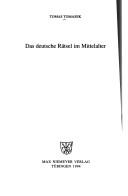 Cover of: Das deutsche Rätsel im Mittelalter