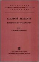 Cover of: Epistulae et fragmenta