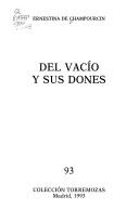 Cover of: Del vacío y sus dones