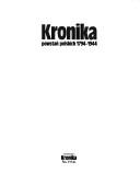 Cover of: Kronika powstań polskich 1794-1944