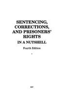 Cover of: Sentencing, corrections, and prisoners' rights in a nutshell