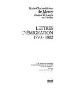 Cover of: Lettres d'émigration, 1790-1802