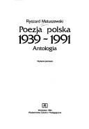 Cover of: Poezja polska.: antologia