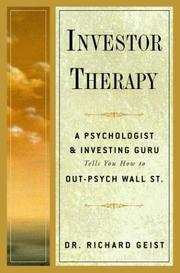 Cover of: Investor Therapy by Richard Geist