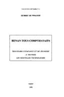 Cover of: Renan tous comptes faits: Souvenirs d'enfance et de jeunesse à travers les nouvelles technologies