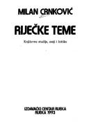 Cover of: Riječke teme by Milan Crnković