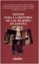 Cover of: Textos para la historia de las mujeres en España