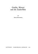 Cover of: Goethe, Mozart und die Zauberflöte by Dieter Borchmeyer