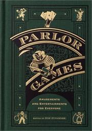Cover of: Parlor Games: Amusements and Entertainment for Everyone