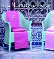 Cover of: New Moroccan Style: The Art of Sensual Living
