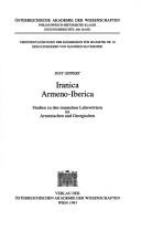 Cover of: Iranica Armeno-Iberica: Studien zu den iranischen Lehnwörtern im Armenischen und Georgischen
