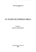 Cover of: El teatro de Domingo Miras