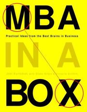 Cover of: MBA in a Box by Joel Kurtzman, Glenn Rifkin, Victoria Griffith