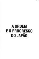 Cover of: A ordem e o progresso do Japão