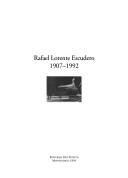 Cover of: Rafael Lorente Escudero, 1907-1992.