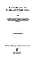 Cover of: History of the Parliament of India. by Subhash C. Kashyap